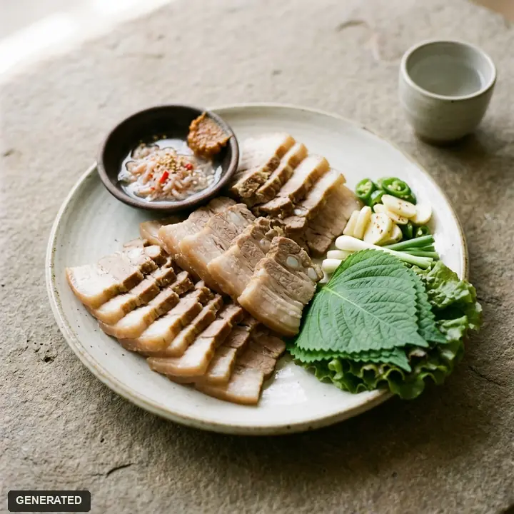 suyuk (boiled pork slices)
