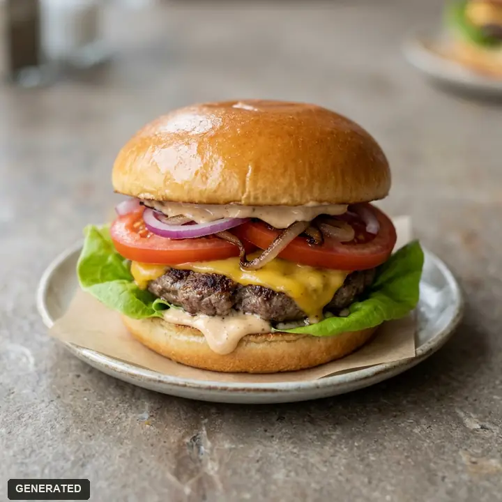 Bas burger (beef patty burger with cheddar)