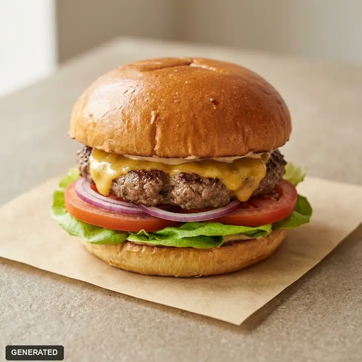 BAS burger and double BAS burger (beef burgers)