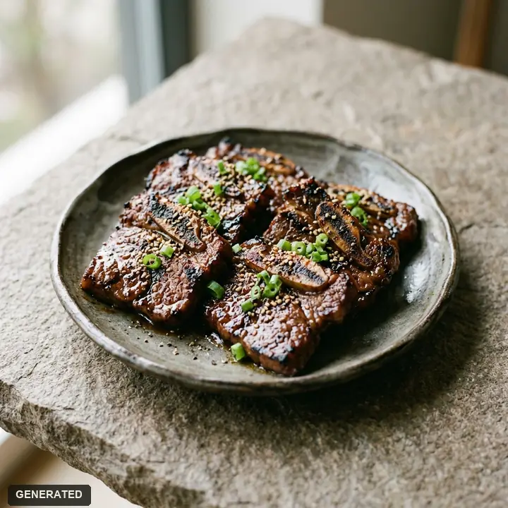 yangnyeom so-galbi (marinated beef short ribs)