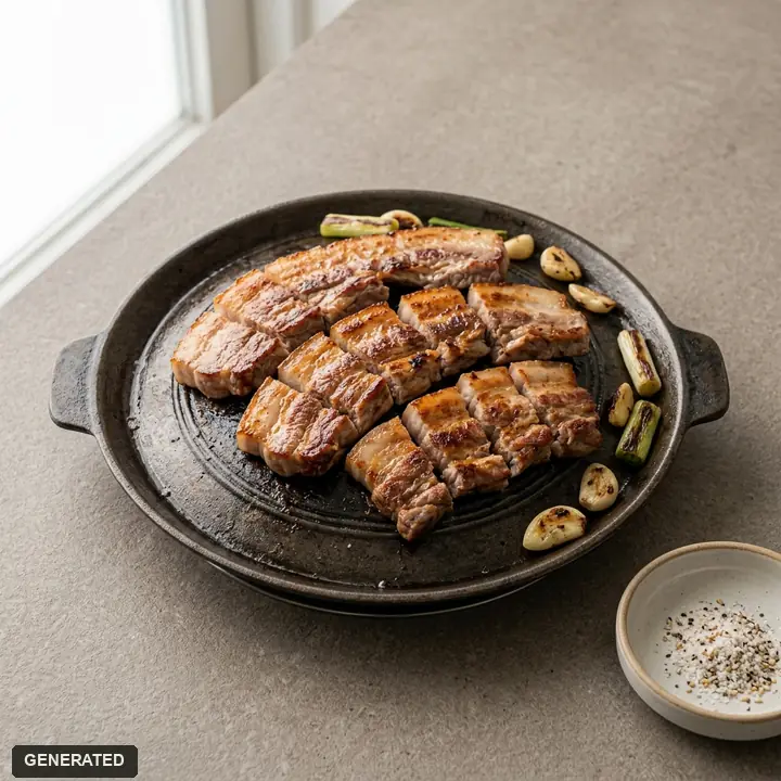 왕뚜껑 생삼겹살 (국내산 200g)