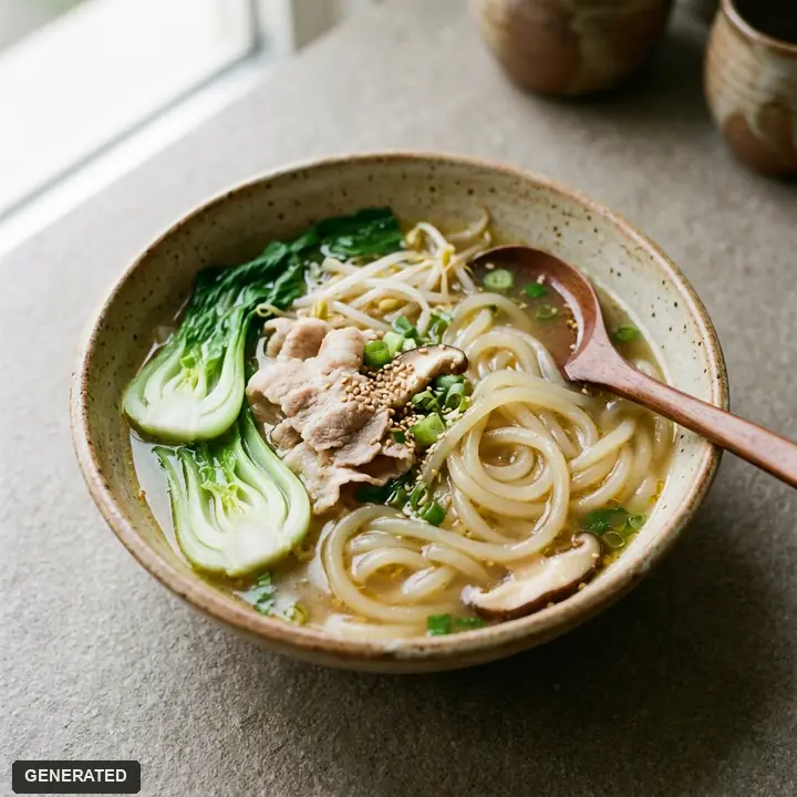 tudoufen (Chinese potato noodles) in mild broth