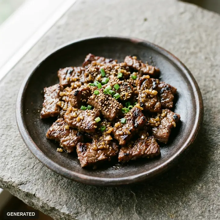 양념마늘 소갈비살