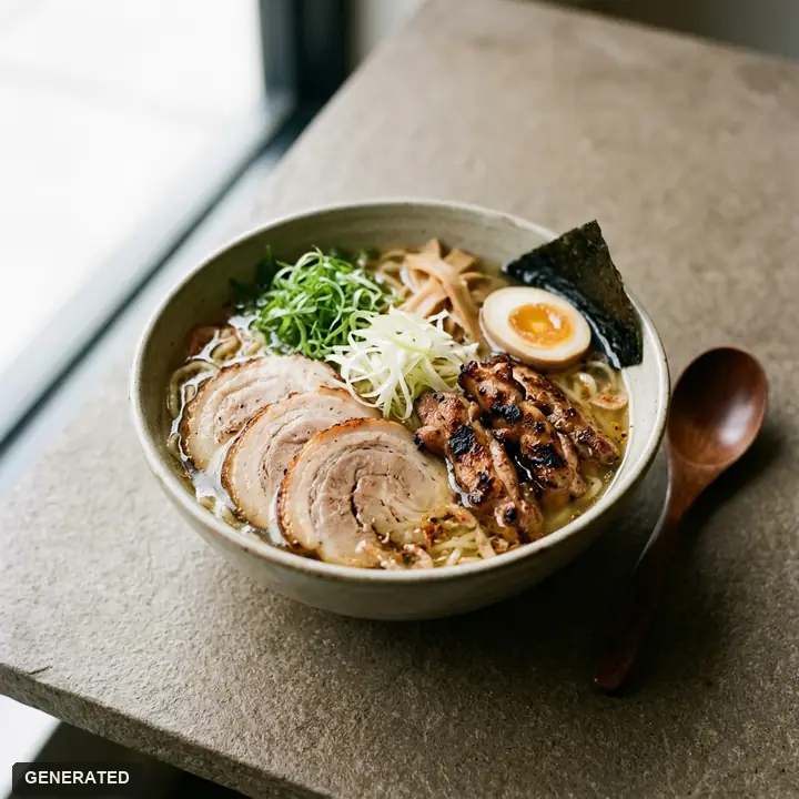 special ramen (ramen with extra toppings)