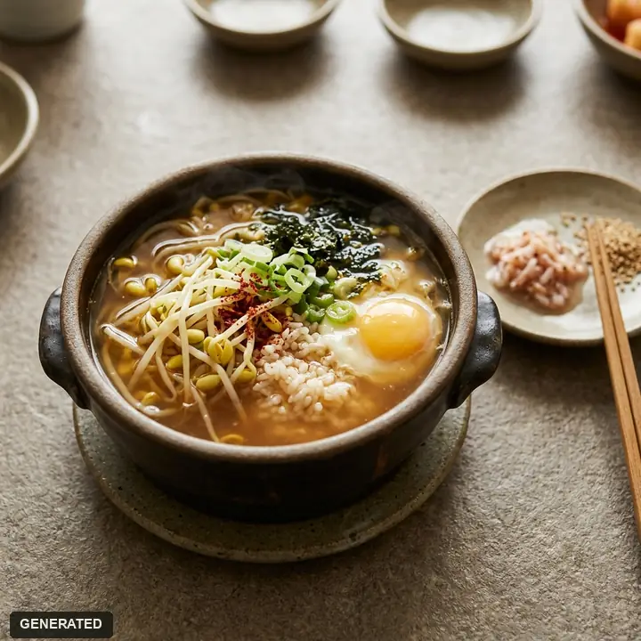 콩나물국밥 (전주남부시장식 · 끓이는식)