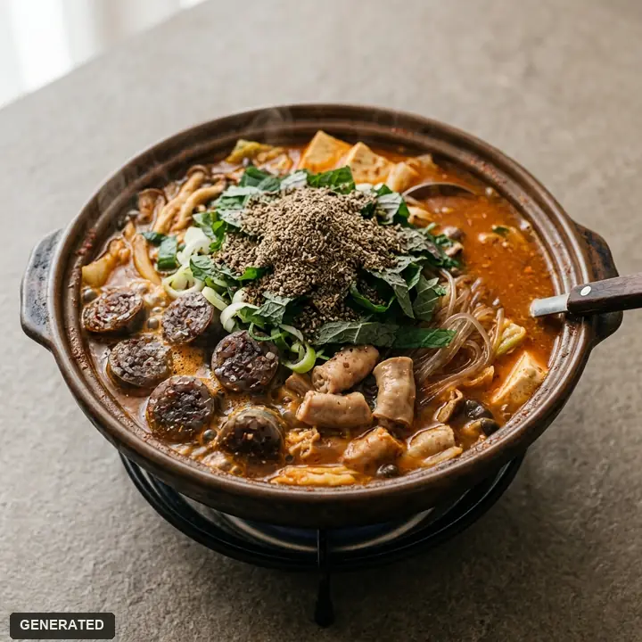 순대곱창전골