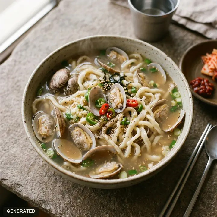 kongguksu (cold noodles in soybean milk soup)