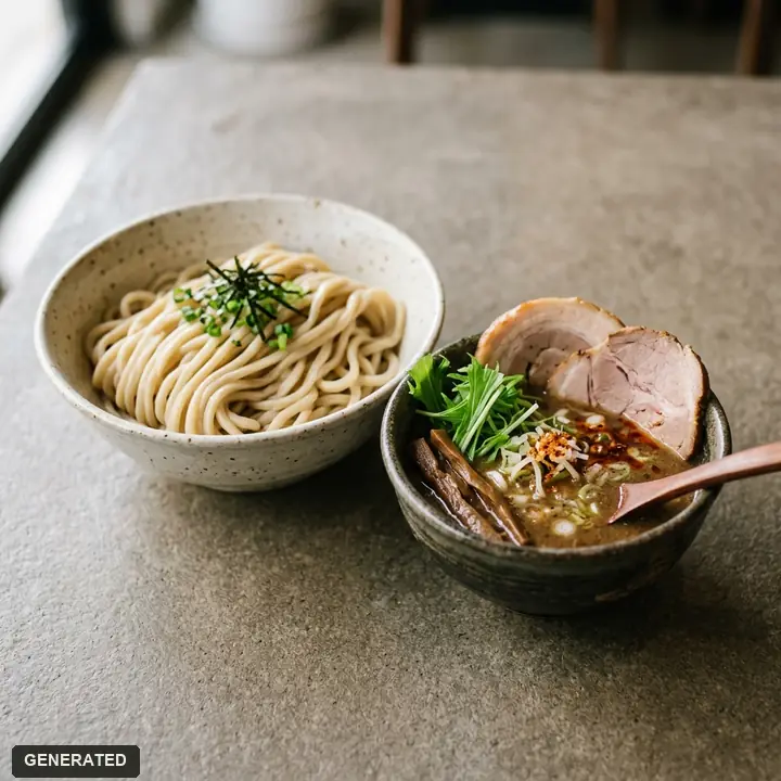 niboshi tonkotsu (pork bone ramen with dried anchovy)