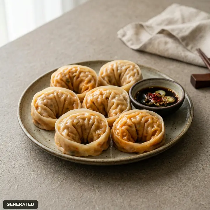 kimchi mandu (kimchi dumplings)