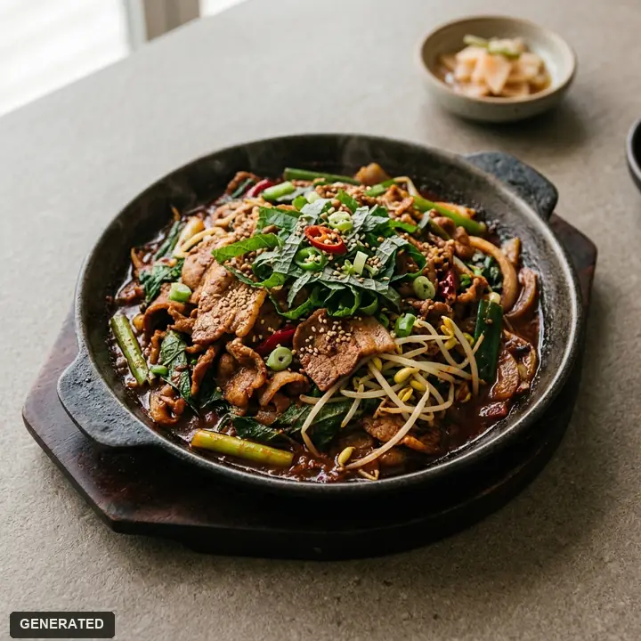 깻잎·철판 두루치기