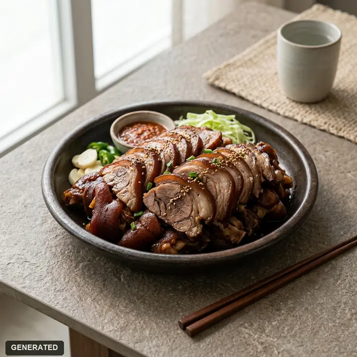 ohyang jokbal (five-spice braised pork trotters), medium