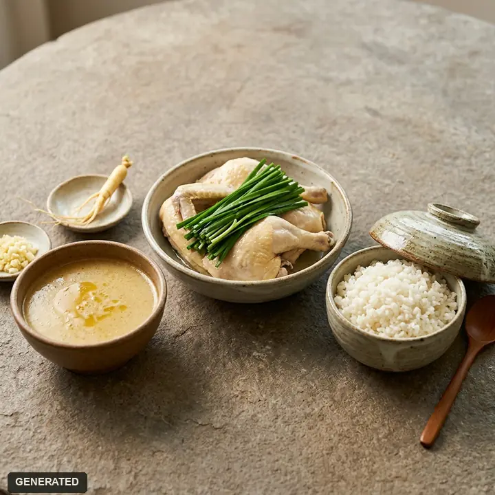 이북식 삼계백반