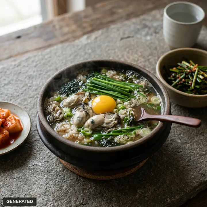 계절 메뉴 (굴국밥·매생이국밥·콩국수)