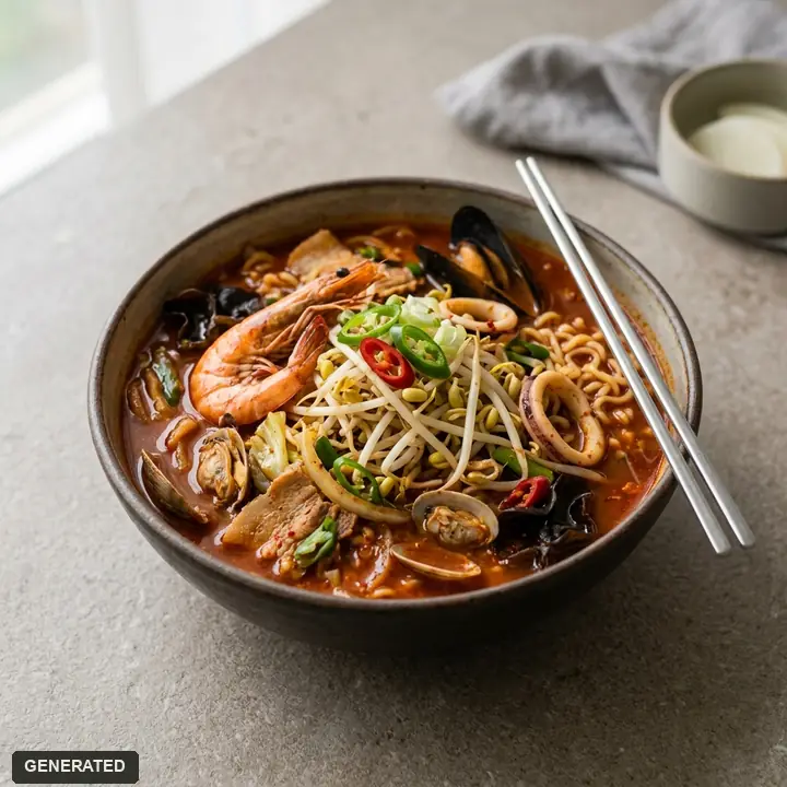 직화짬뽕
