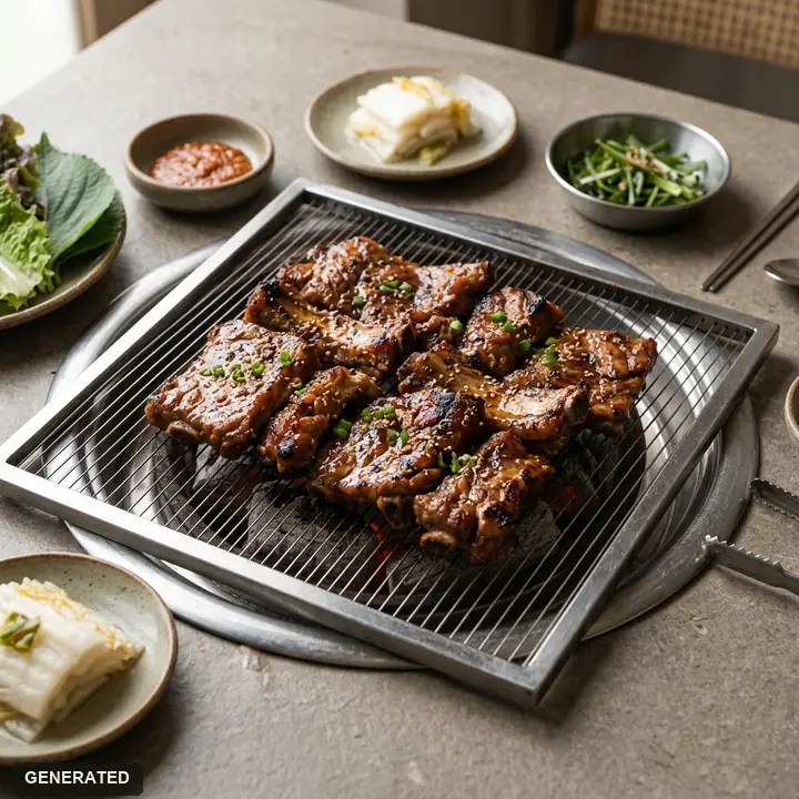 dwaeji-galbi (marinated pork ribs)