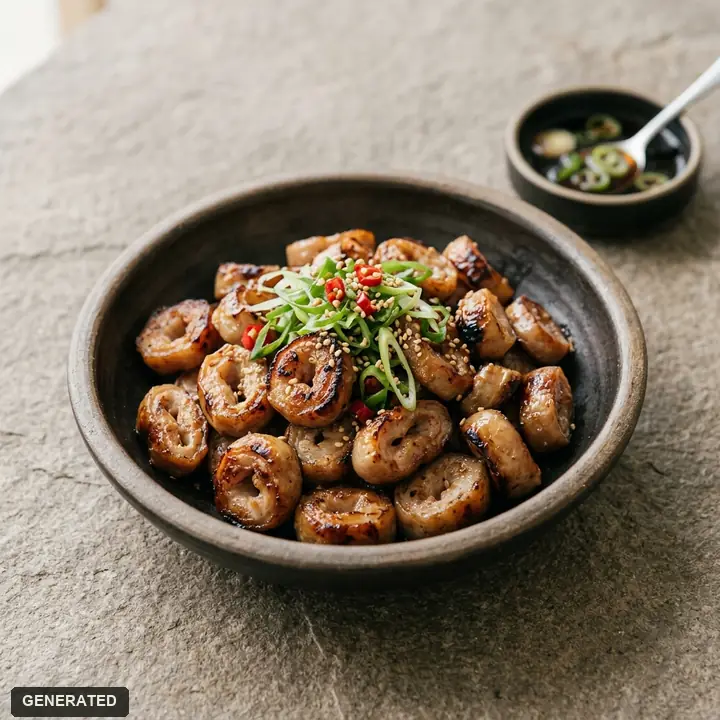 pre-grilled makchang (pork large intestine)