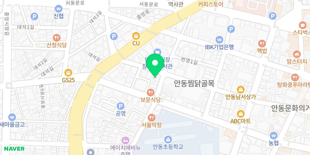 Map showing where Hyeondae Jjimdak is