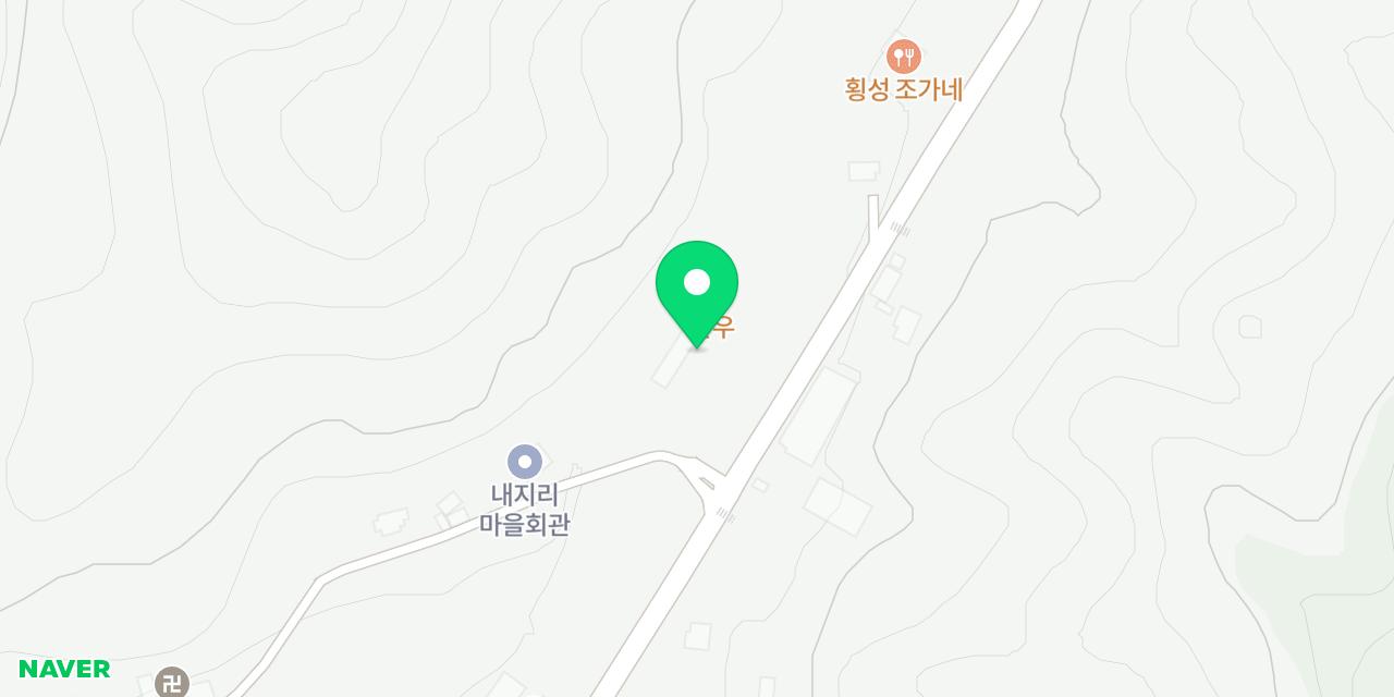 Map showing where Hoengseong Hanu Jeongyukjeom is