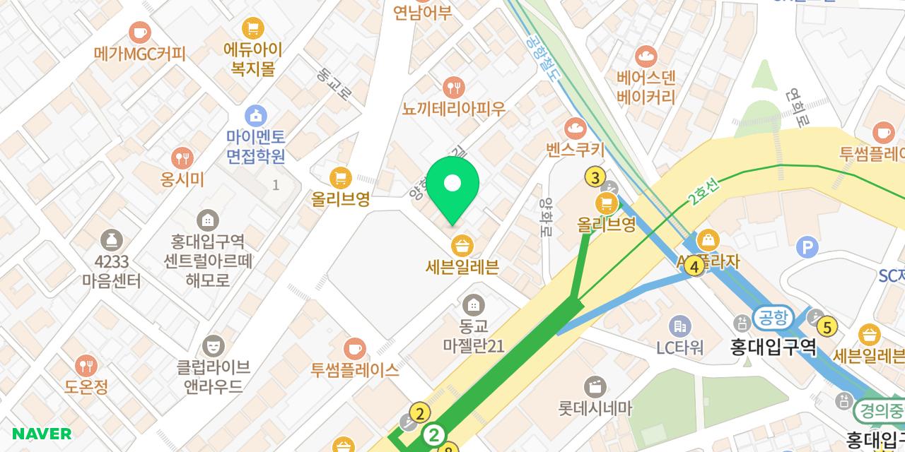 동보성 위치가 표시된 지도