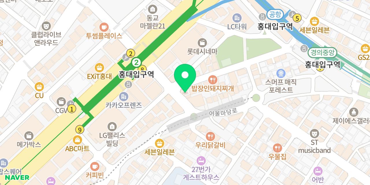 Map showing where Sonogong Maratang Donggyodong-jeom is