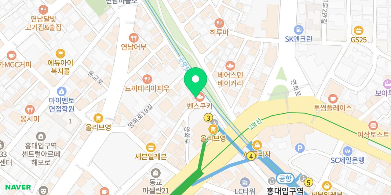 냐냐쿤 위치가 표시된 지도