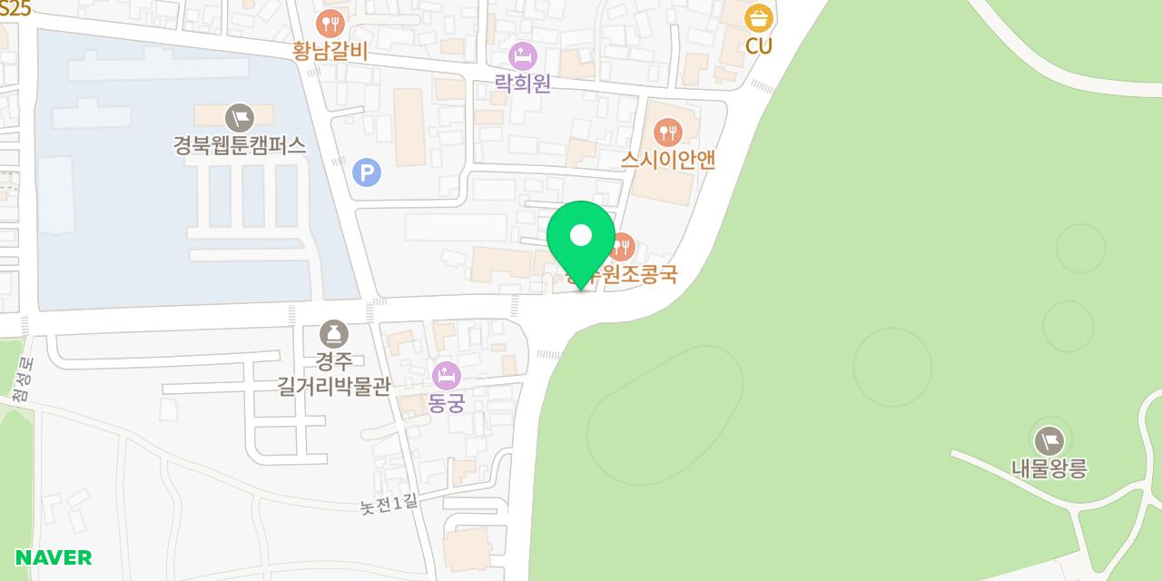 Map showing where Handasot Gyeongju is