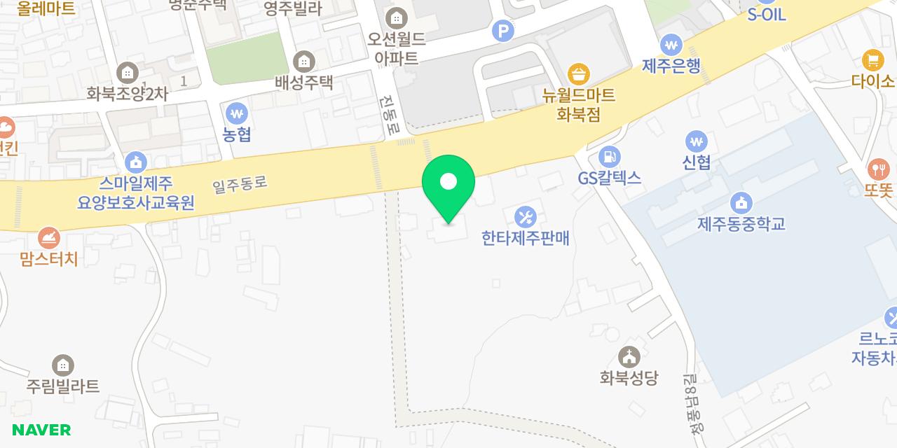 Map showing where Bokdeongi Sutbul Galbi Hwabuk-jeom is
