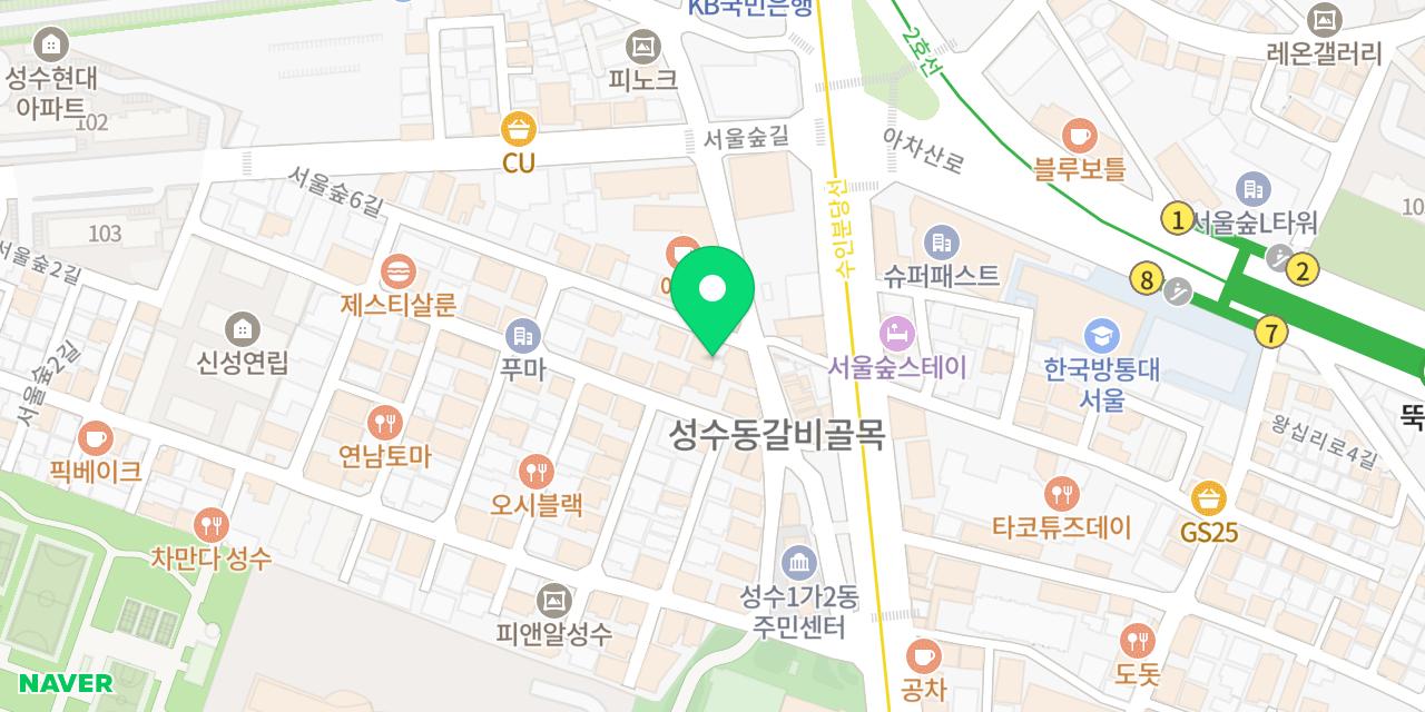 Map showing where VND Seongsu is