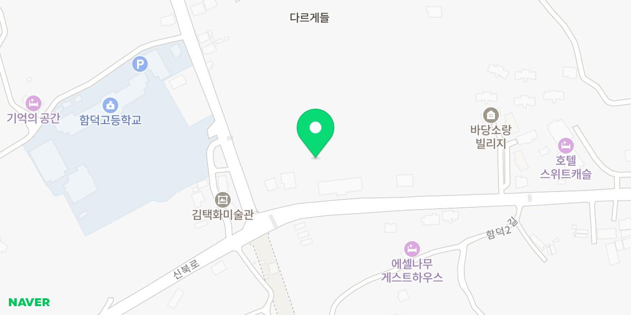 Map showing where Yongdam Batdam Hamdeok-jeom is
