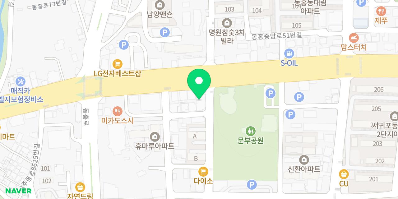 Map showing where Geumgang Minmul Jangeo is