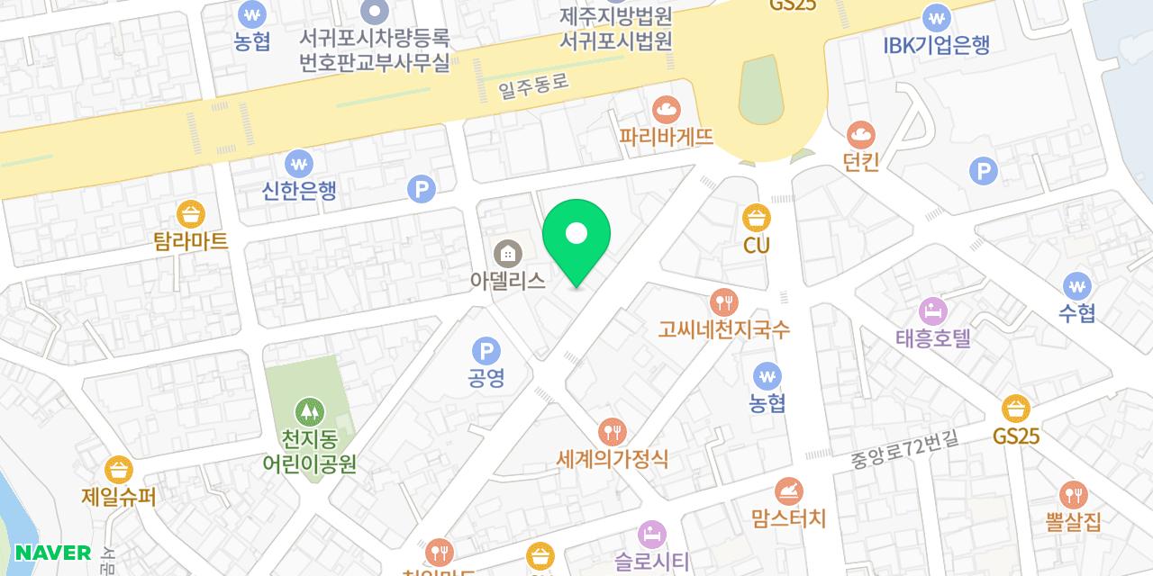 Map showing where Hyeongjedeul Gamjatang Seogwipo-jeom is