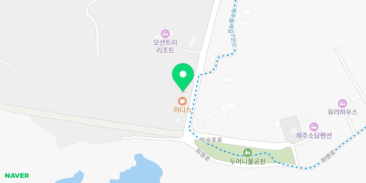 러디스 위치가 표시된 지도