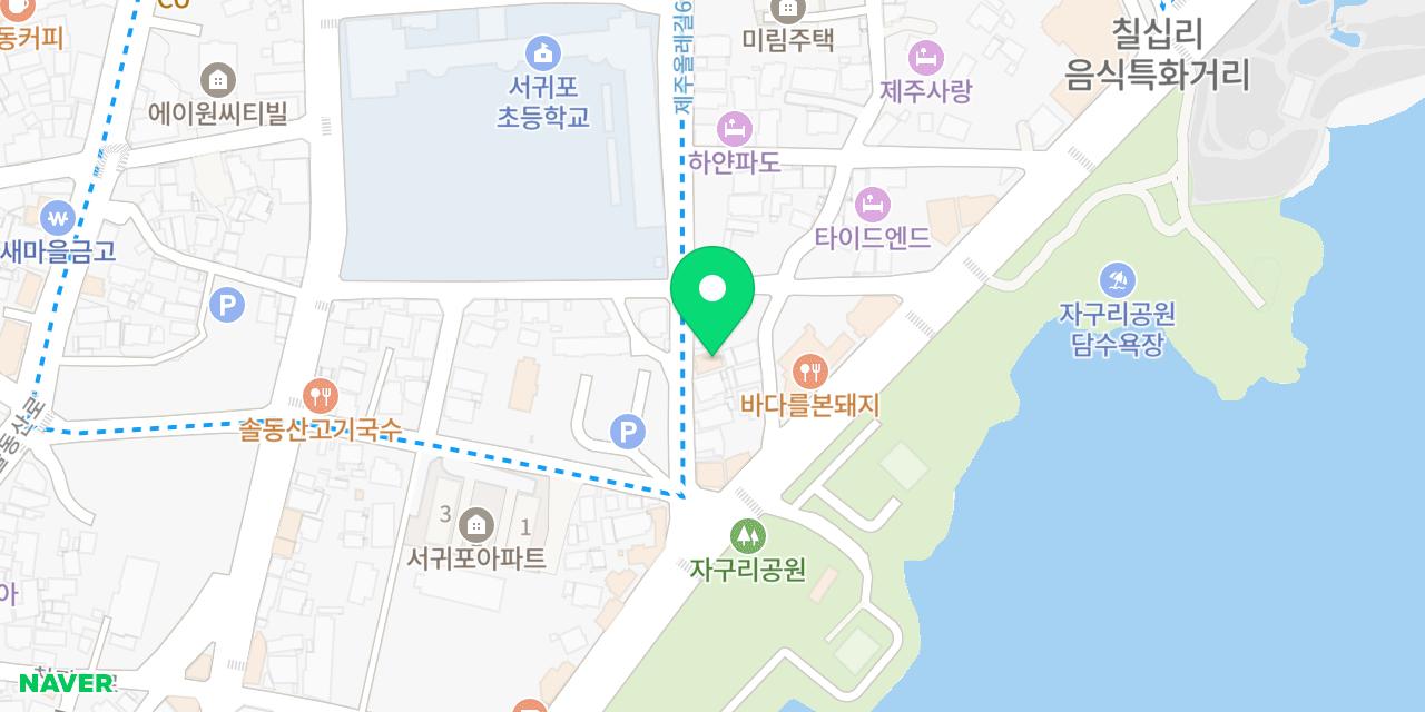 Map showing where Seogwipo Gogi-guksu is
