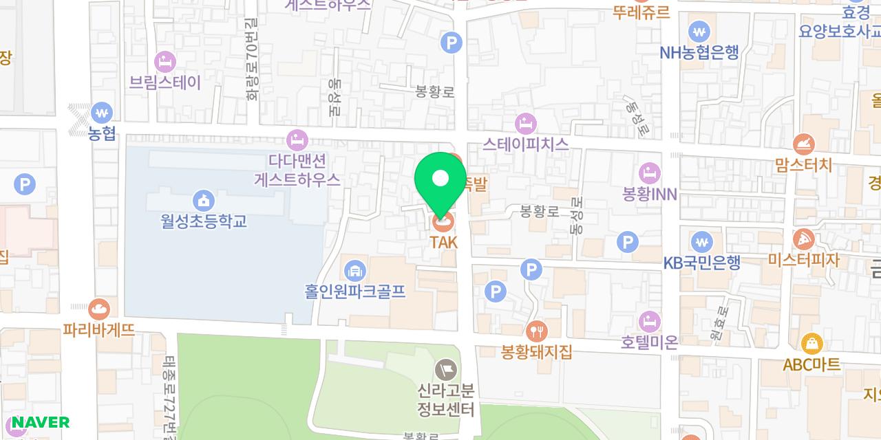 Map showing where TAK is