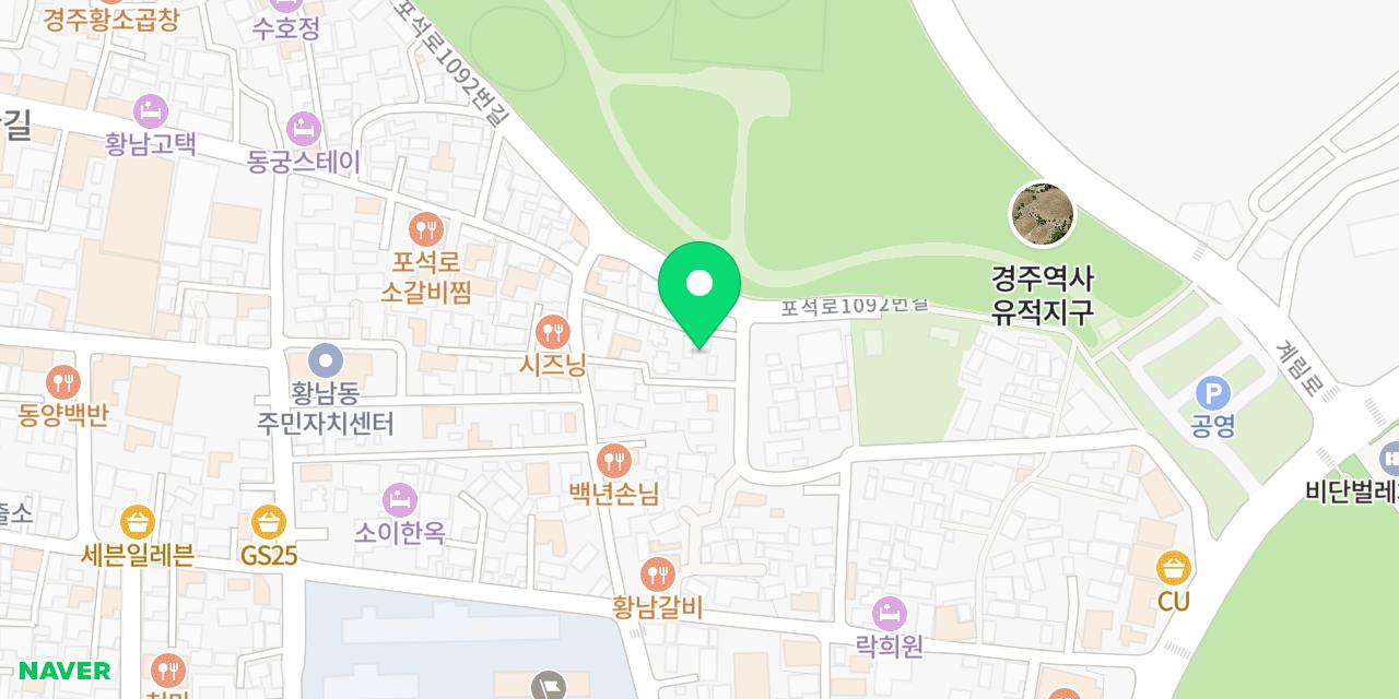 Map showing where Daereungwon Sikdang is