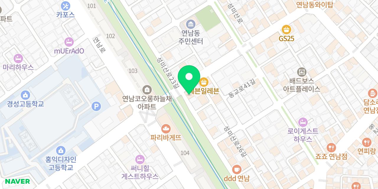 Map showing where BOSS KIMBAP is