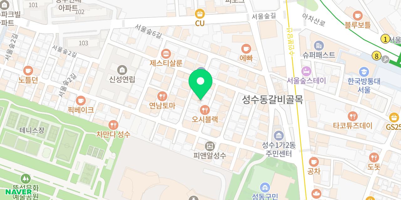 Map showing where Cake Bar is