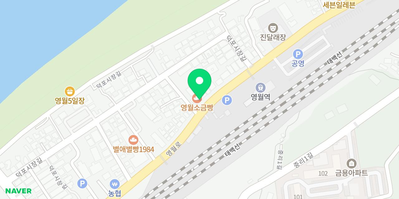 Map showing where Yeongwol Sogeumppang is