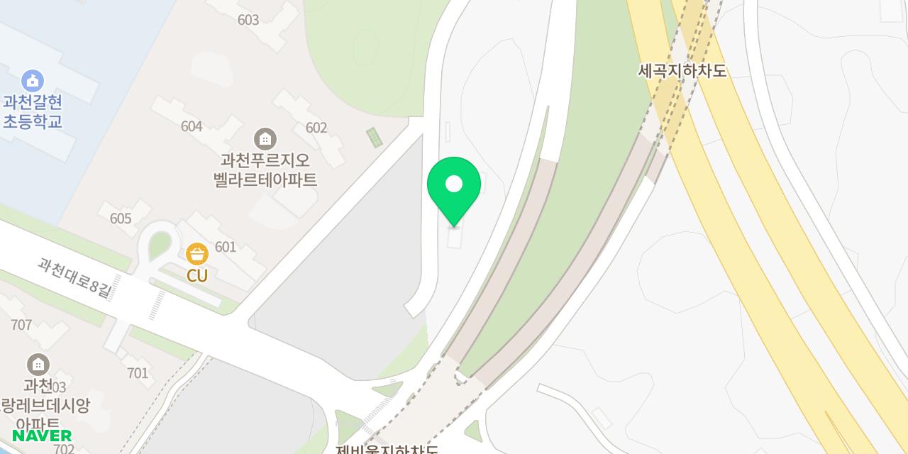 Map showing where Donwoori Garden Gwacheon-jeom is