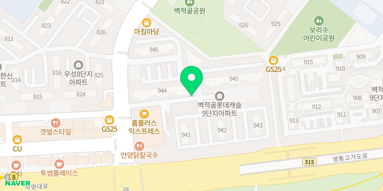 아미초밥 위치가 표시된 지도
