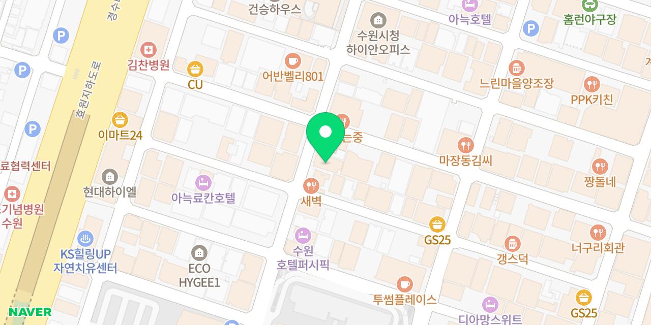 카야마구로 위치가 표시된 지도