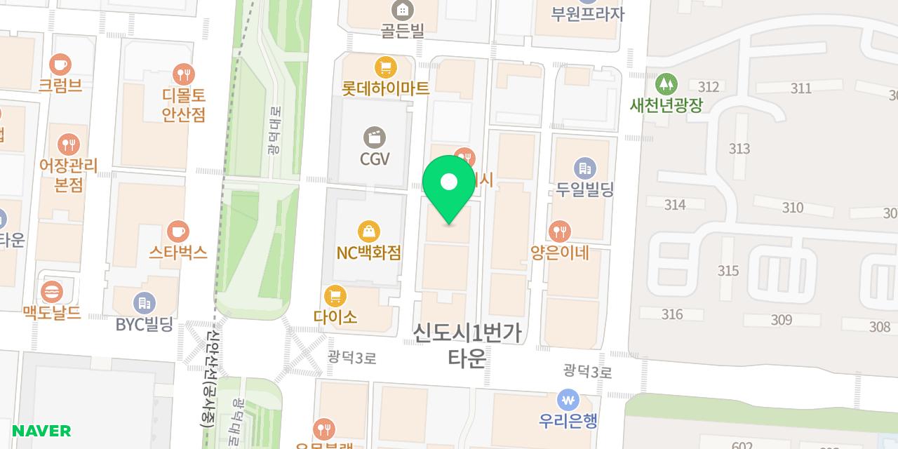 스시서 위치가 표시된 지도