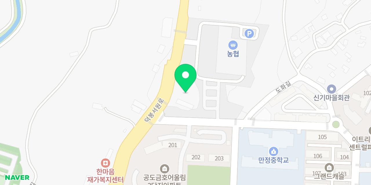 Map showing where Seodongok Sundae Naengmyeon Anseong Bunjeom is