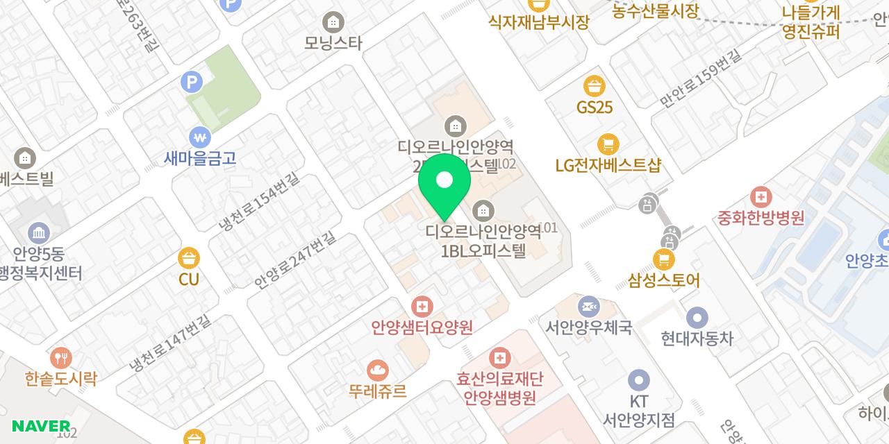 시골밥상 위치가 표시된 지도