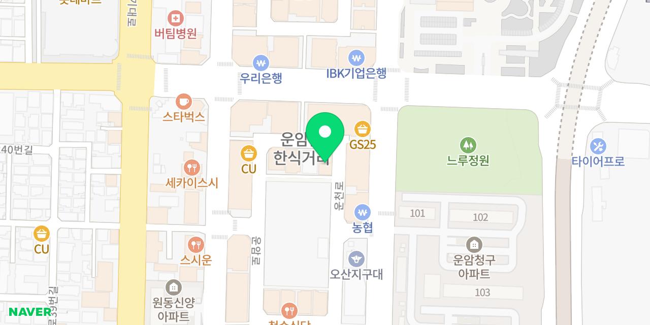 제주꽃돼지 위치가 표시된 지도