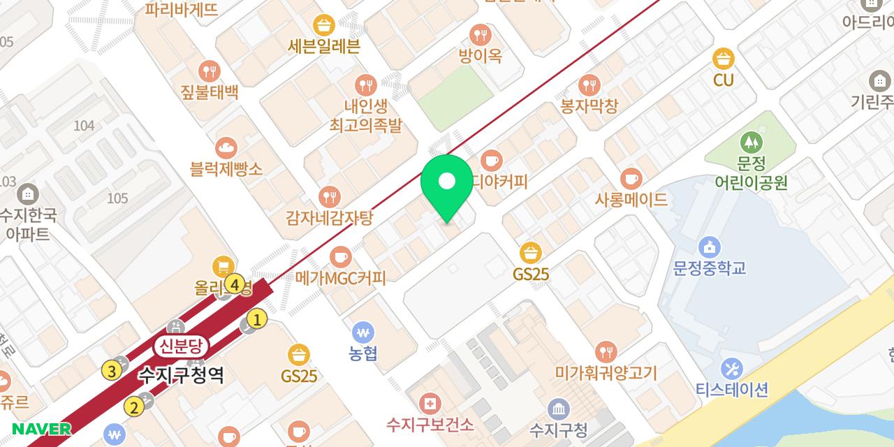 Map showing where Eutteum Sundubu is
