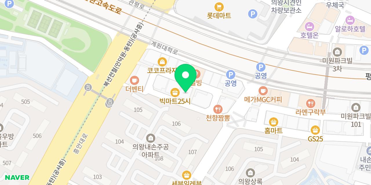 스시상 위치가 표시된 지도