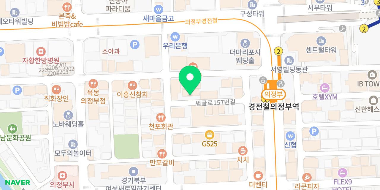 달소 위치가 표시된 지도