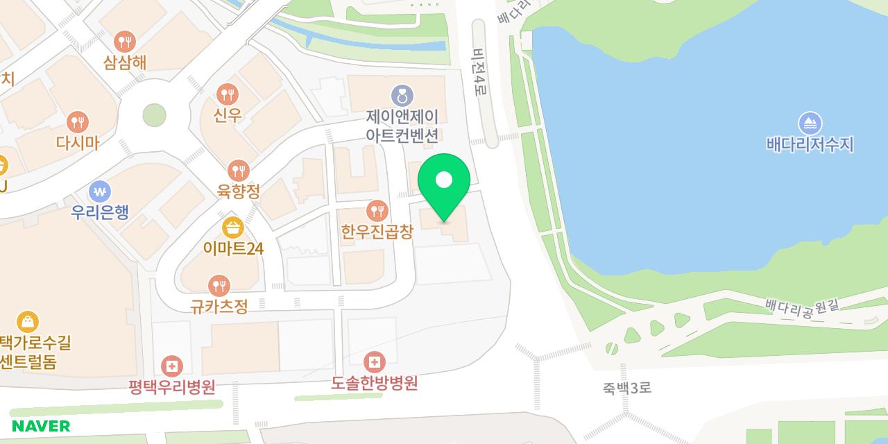 코요미 위치가 표시된 지도