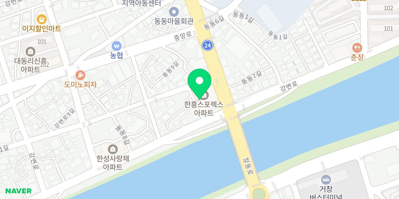 Map showing where Bobae Banjeom Geochang is